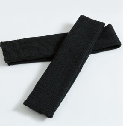 Step over the knee and pile up leg warmers