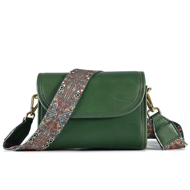 Leather Street Plant Tanned Single Shoulder Crossbody Bag