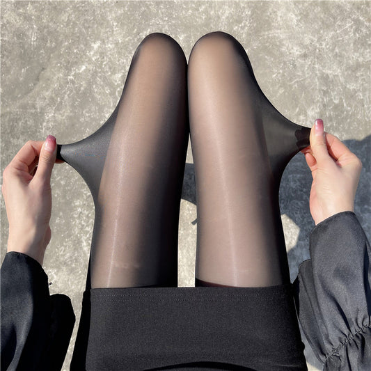 High Elastic Water Light Horse Oil Socks Reflective Women