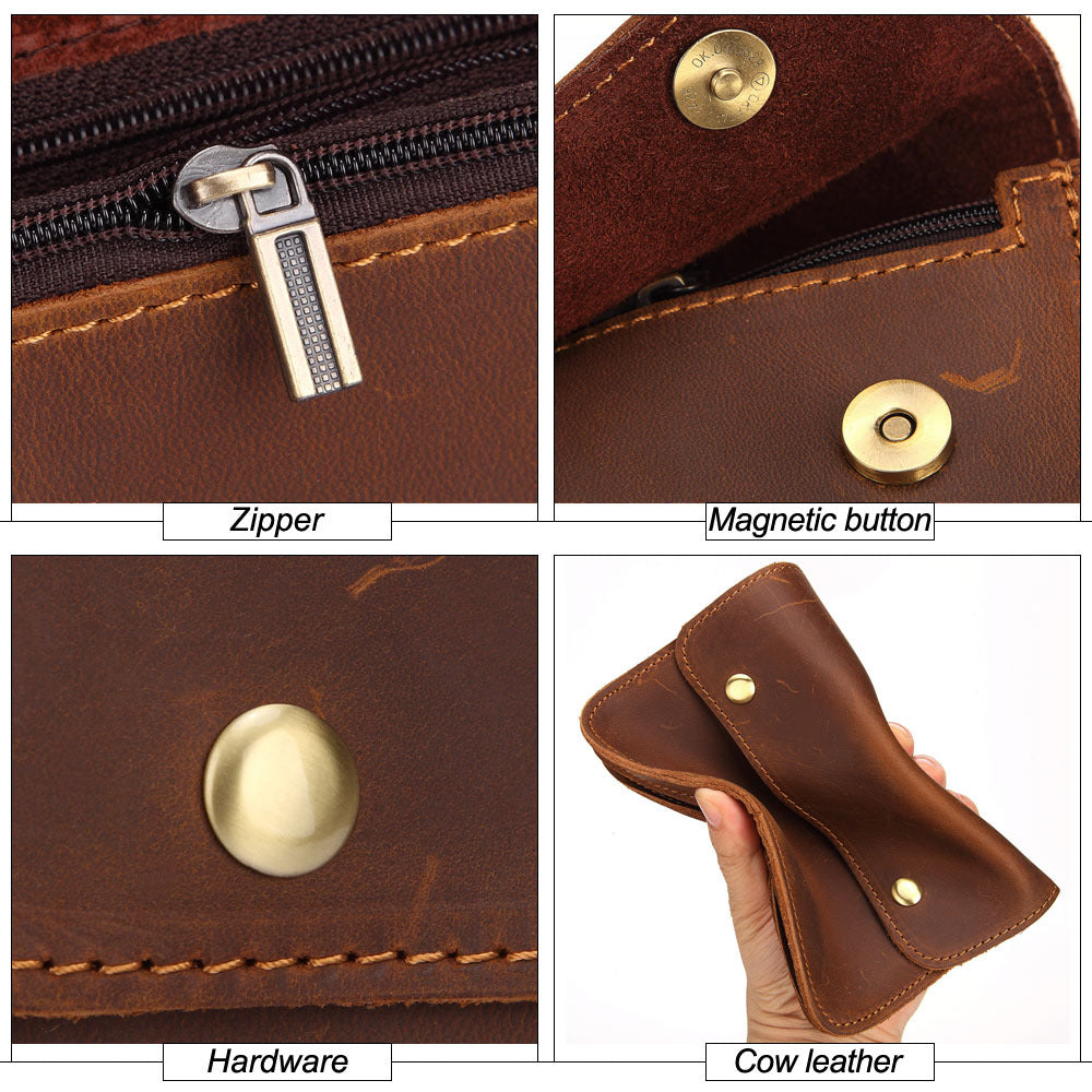 Horse leather leisure multifunctional belt bag