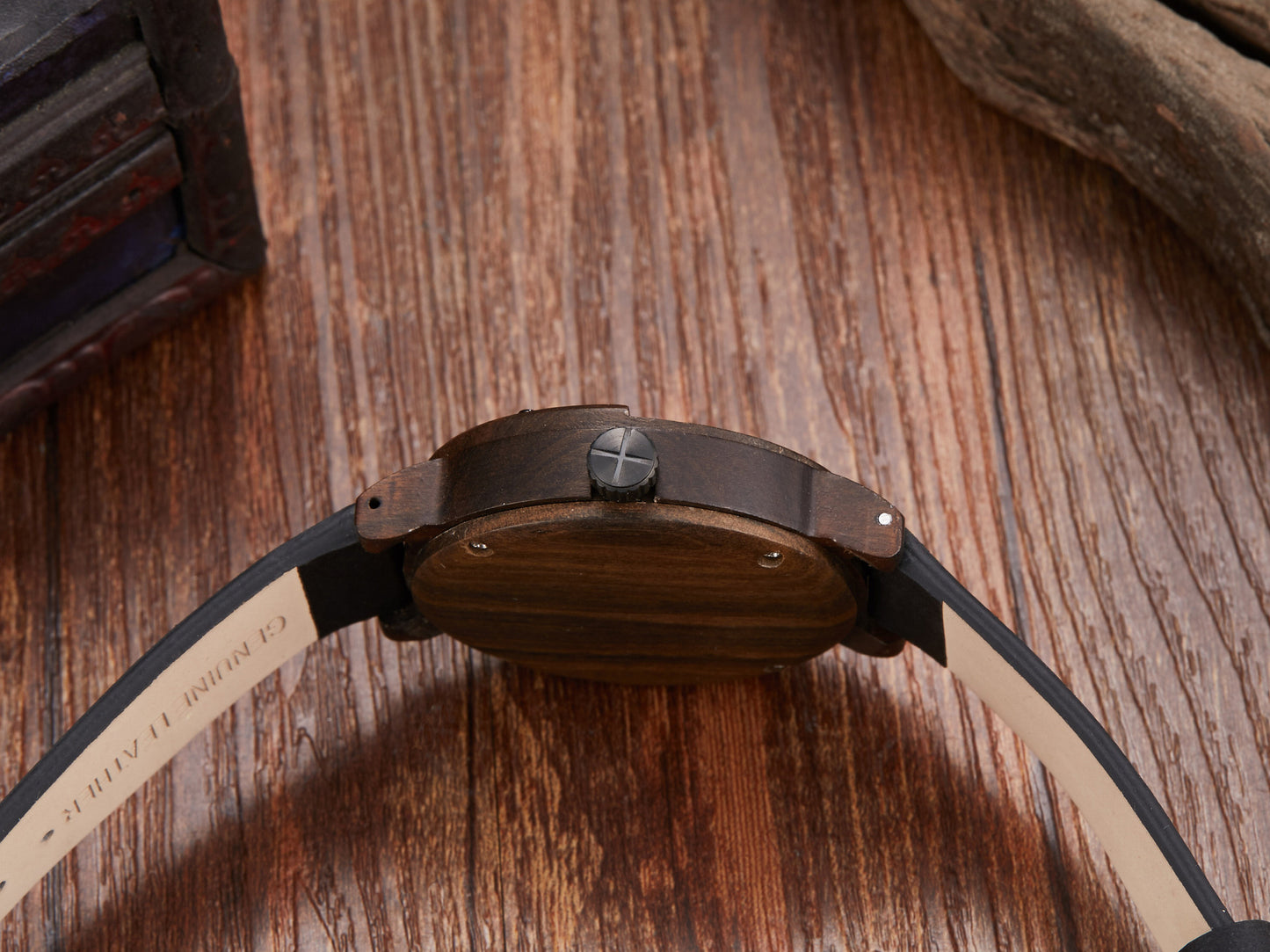Multifunctional Compass Wooden Watch