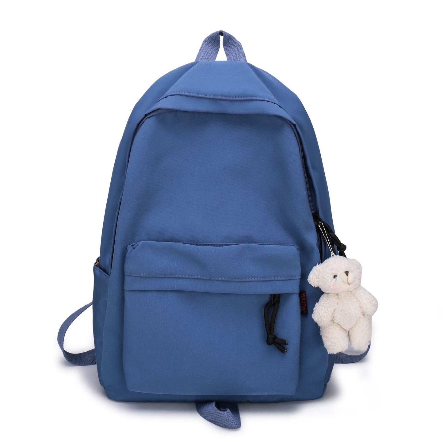 Female College Student Solid Color Large Capacity Harajuku Style Backpack
