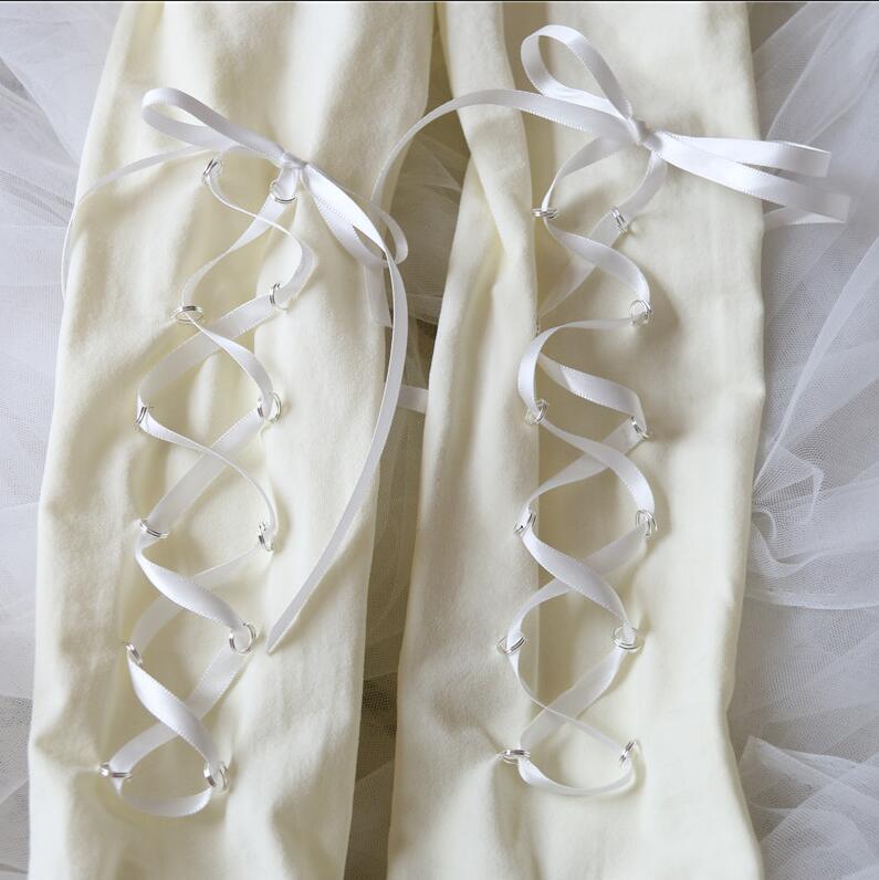 New Japanese Velvet Pantyhose Cross Ribbon