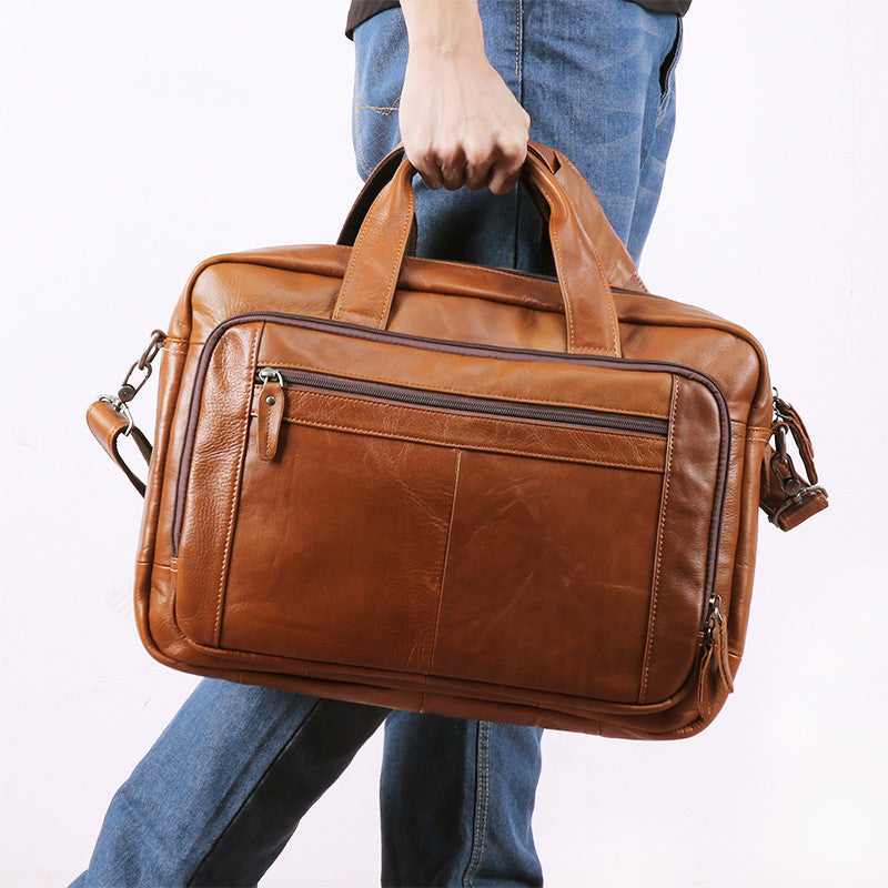 leather computer bag   17 inch