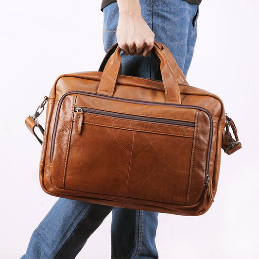 leather computer bag   17 inch