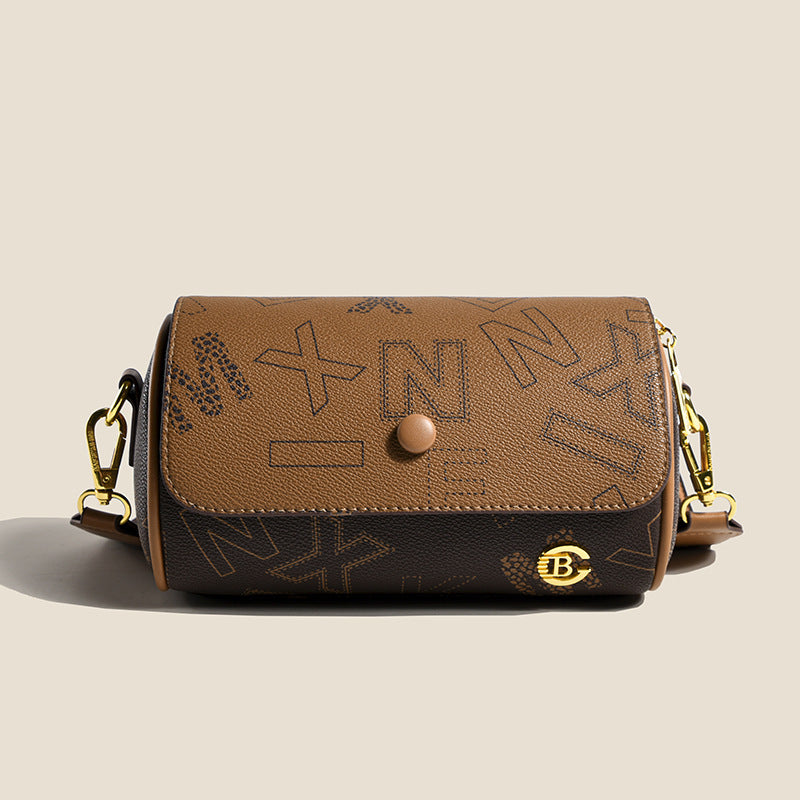 Retro Printed Double-sided Small Women's Fashion All-match Shoulder Messenger Bag