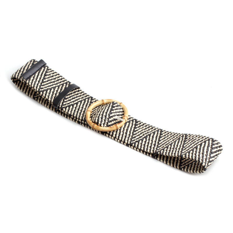 All-match stretch pants belt