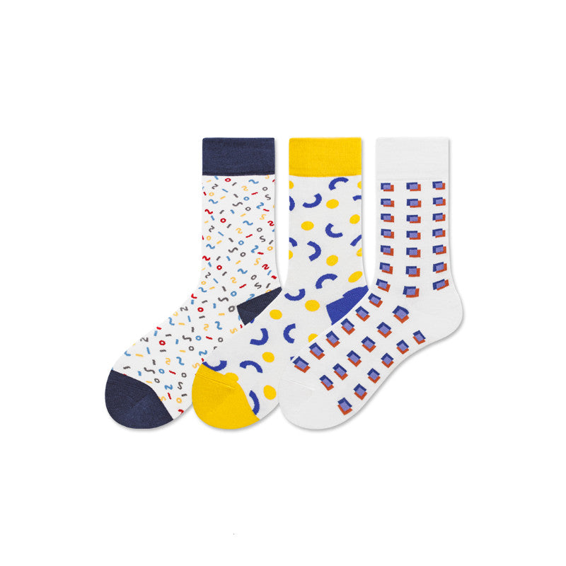 Spring And Summer Socks Trend Skateboarding Socks Cotton Stockings College Style Cotton Striped Socks
