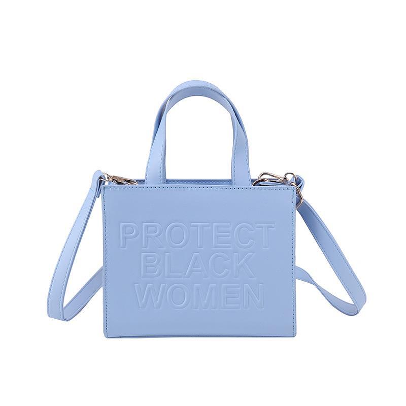 Women's Fashion Casual Embossed Candy-colored Shoulder Messenger Bag