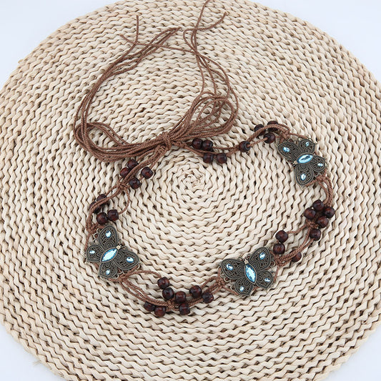 Women's Retro Ethnic Style Hand-woven Belt