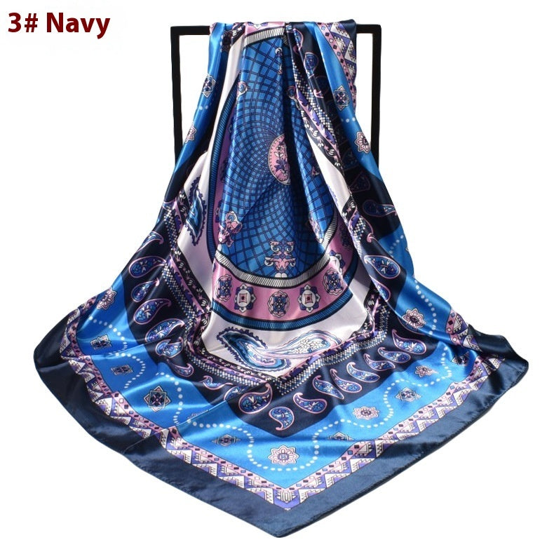 Women's Fashionable New Simple Pattern Silk Scarf