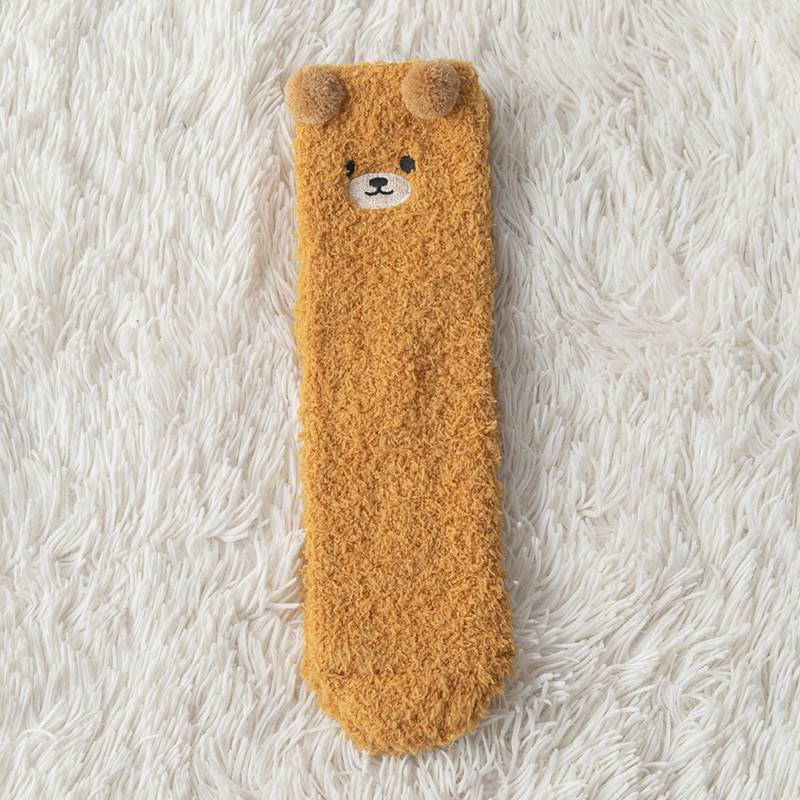 Plush Socks Female Plus Velvet Thickened Warm Month Socks