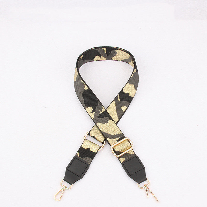 New Camouflage Webbing Thickened Wide Adjustable Bag Accessories