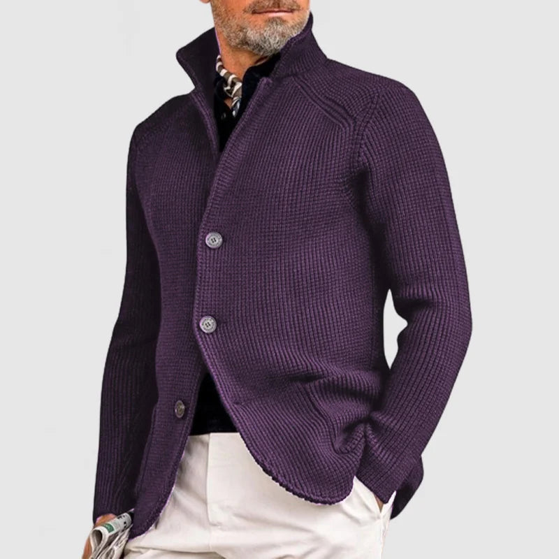 Casual Long Sleeve Solid Color Knitted Coat