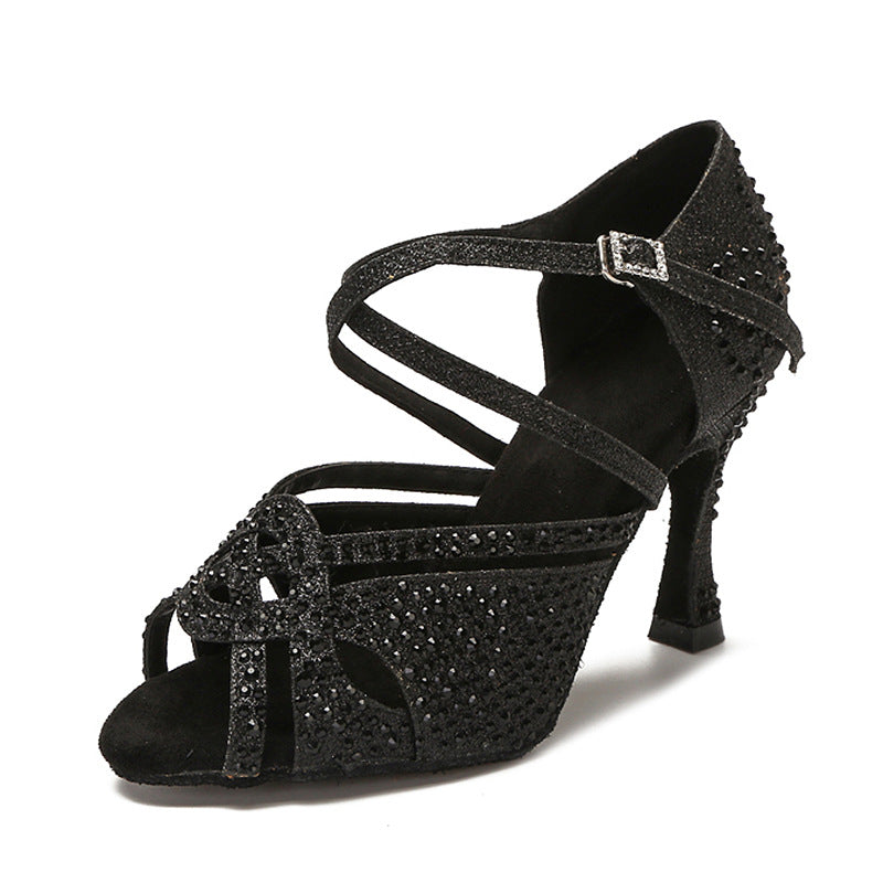 Women's Elegant Diamond High Heel Soft Soled Sandals