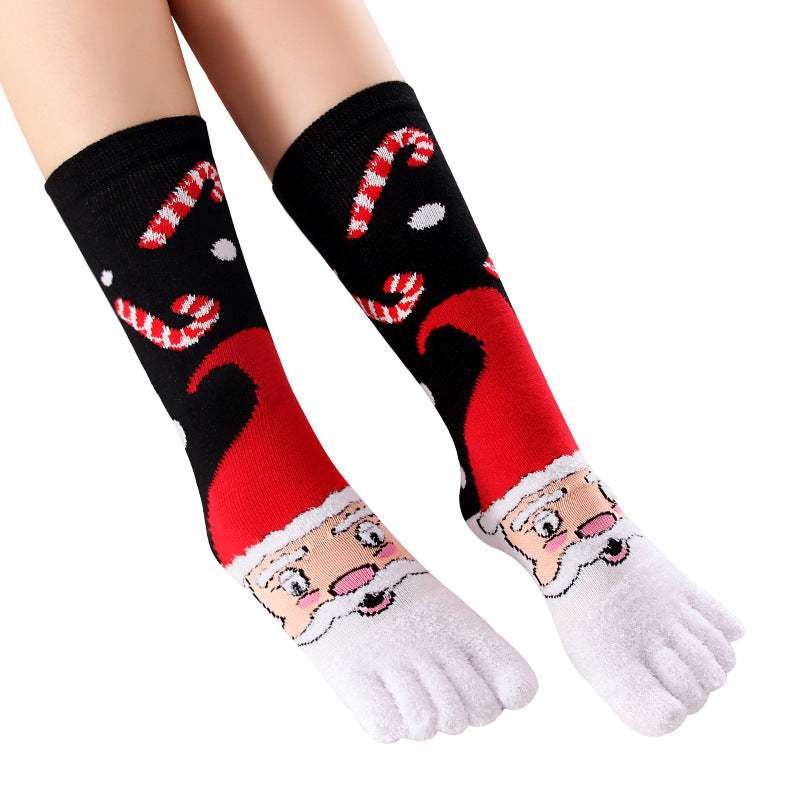 Middle tube split toe socks