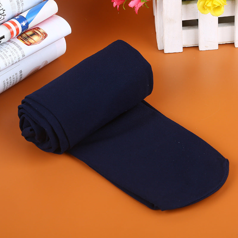 Velvet Color Pantyhose, Large Stretch, Large Size Base Socks