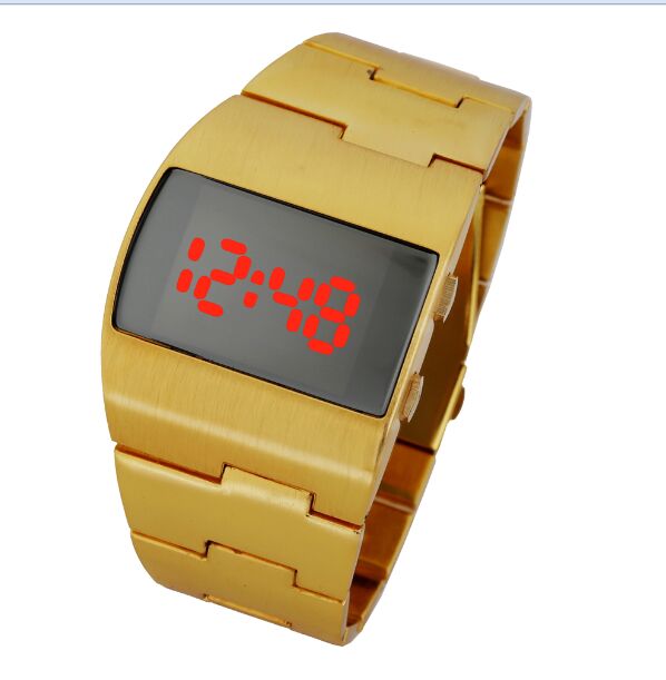 Iron Man LED electronic watch steel belt men's watch