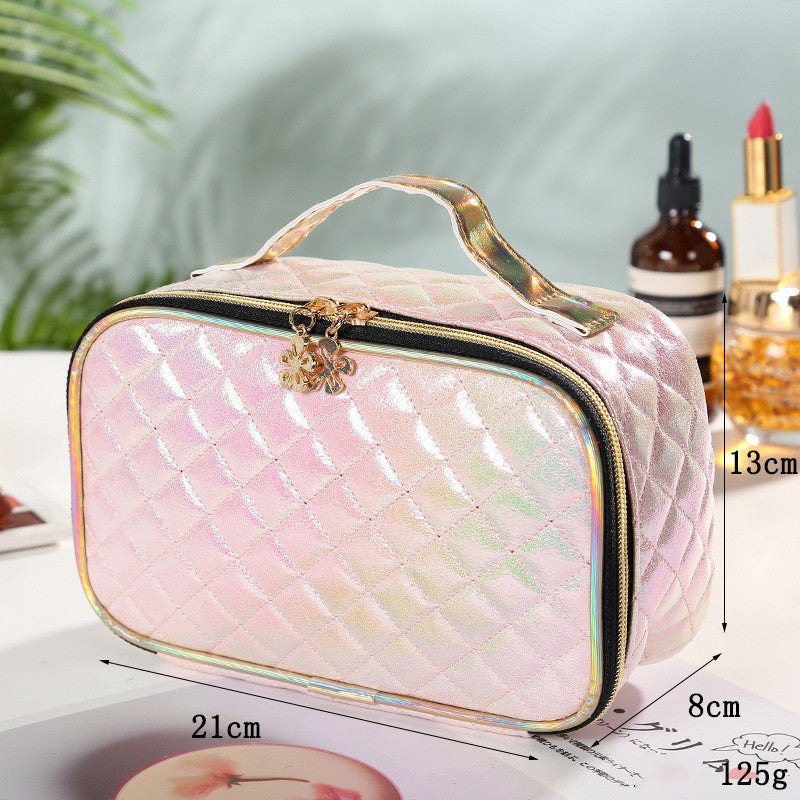 Magic Color Storage Bag Portable Rhomboid Lattice