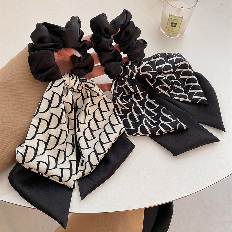 French Big Name Letter Headband Women's Tied Hair