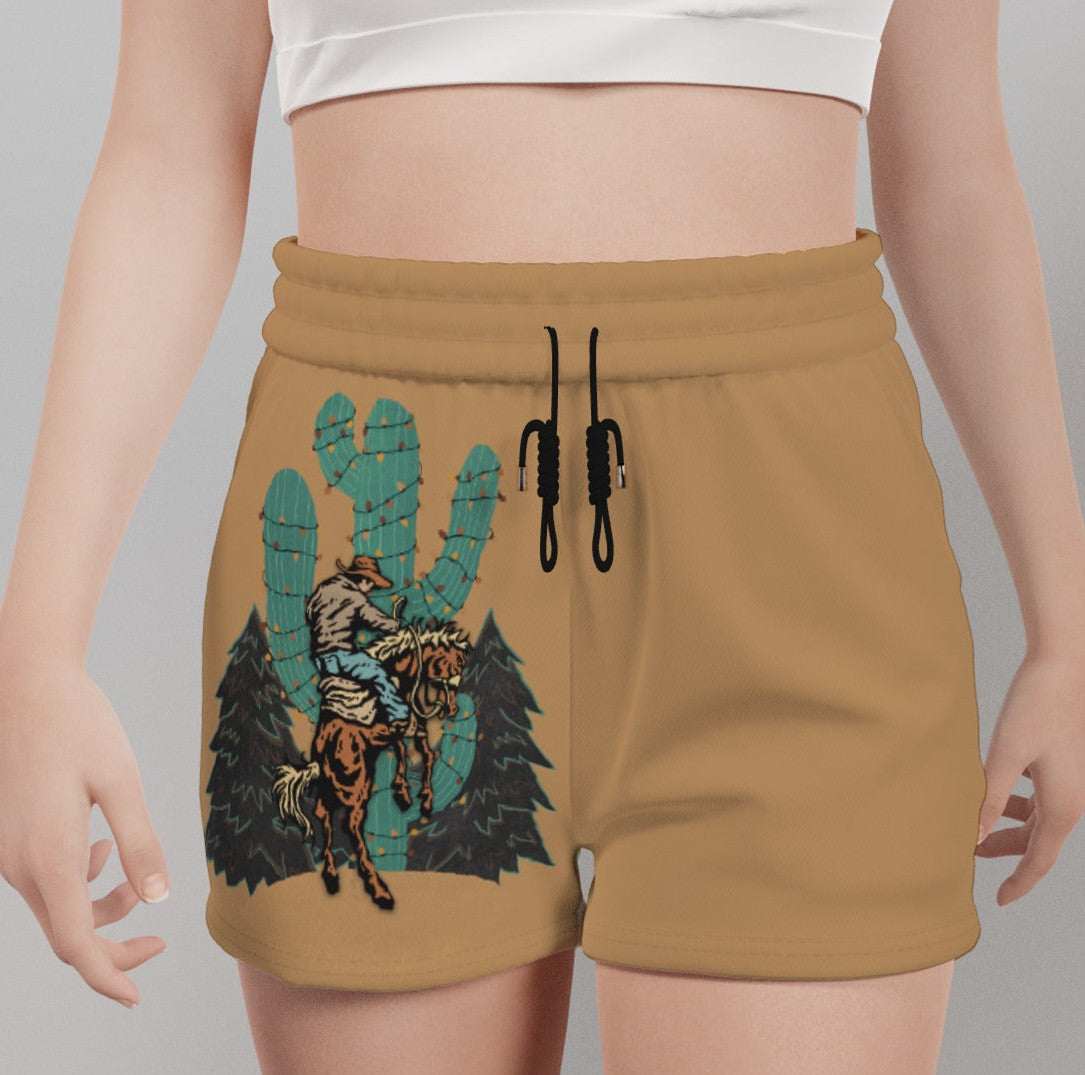 Casual Shorts With Printed Pockets On Both Sides