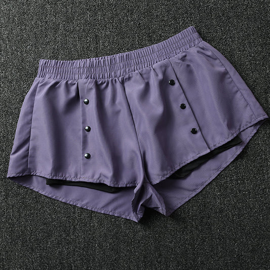 Anti-glare quick-drying breathable shorts women's running marathon