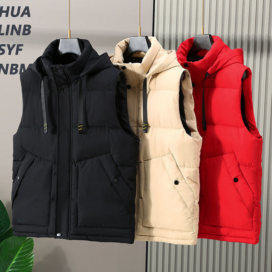 Winter Plus Size Men's Cotton Vest Stylish And Handsome Cold-proof