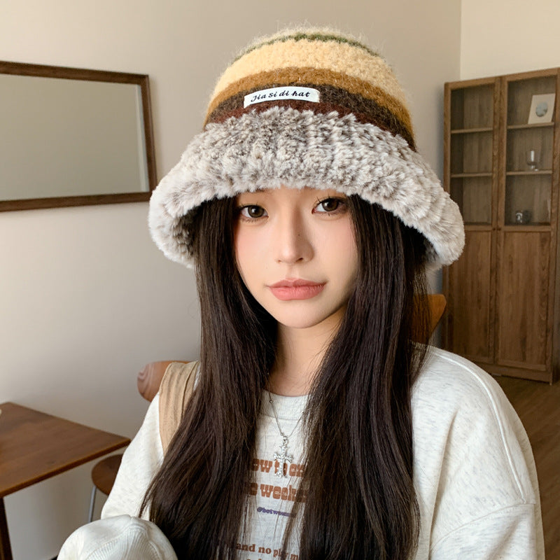 Autumn And Winter Dopamine Knitted Wool Cap Women's Warm Korean Style