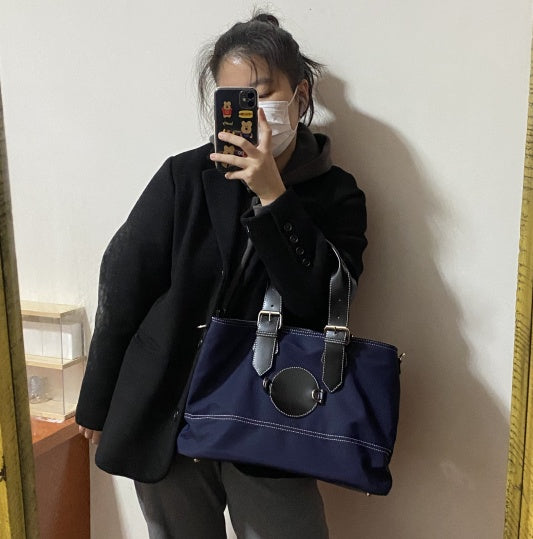 Dark Blue Large Capacity Versatile Crossbody Bag
