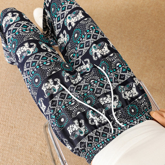 Summer Thin High Waist Drooping Straight Loose Casual Pants Mop Pants