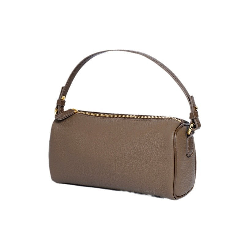 Top Layer Cowhide Advanced Simple Texture Underarm Bag