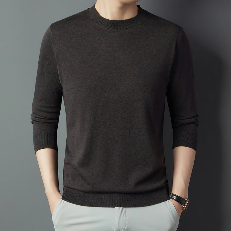 Men's Mulberry Silk Wool Autumn Non-iron Long Sleeve Shirt