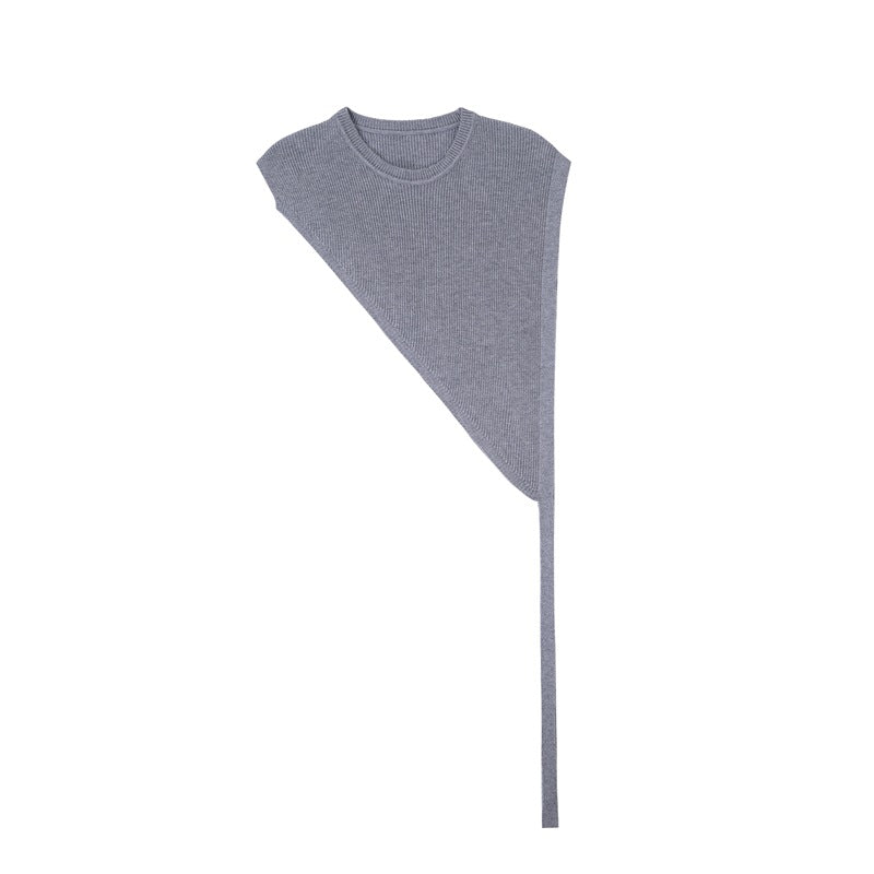 Thin Outer Match Shirt Short Sleeve Triangle Knitted Shawl