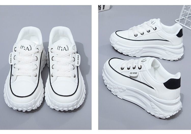 Casual Versatile Korean Style Height Increasing Breathable Sneaker