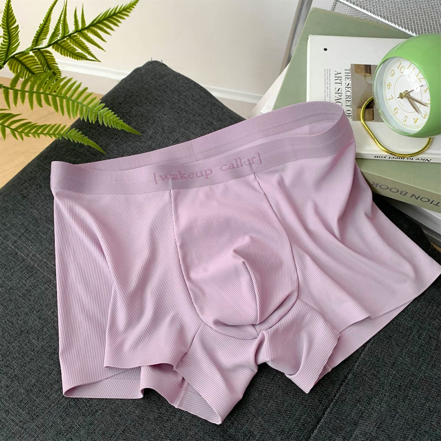 Couple Summer Ice Silk Underwear Japanese High Slit