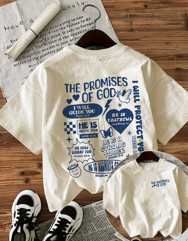 Heart- And Letter-Printed Cotton T-Shirt