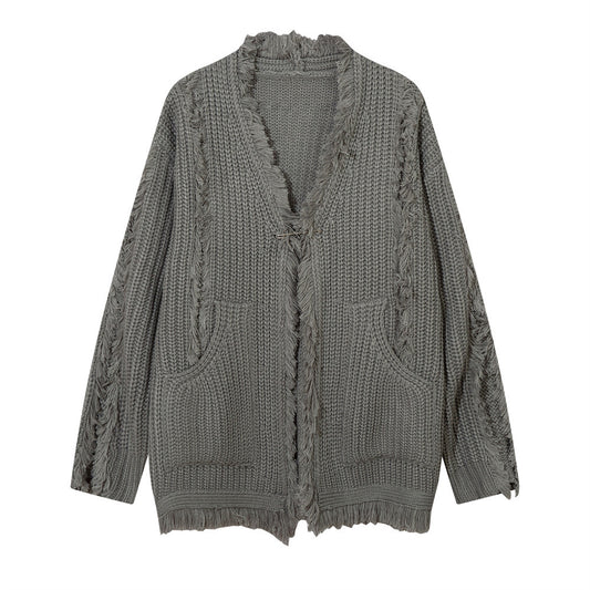 Bf Lazy Sweater Cat Beard Knitted Cardigan