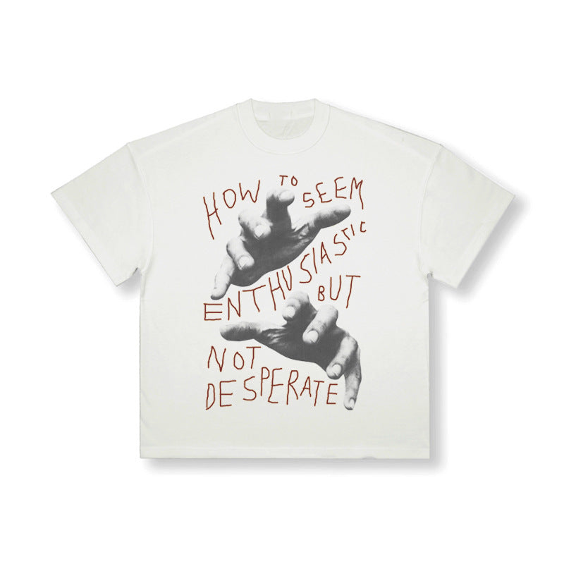 Men's And Women's American Round Neck Loose T-shirt