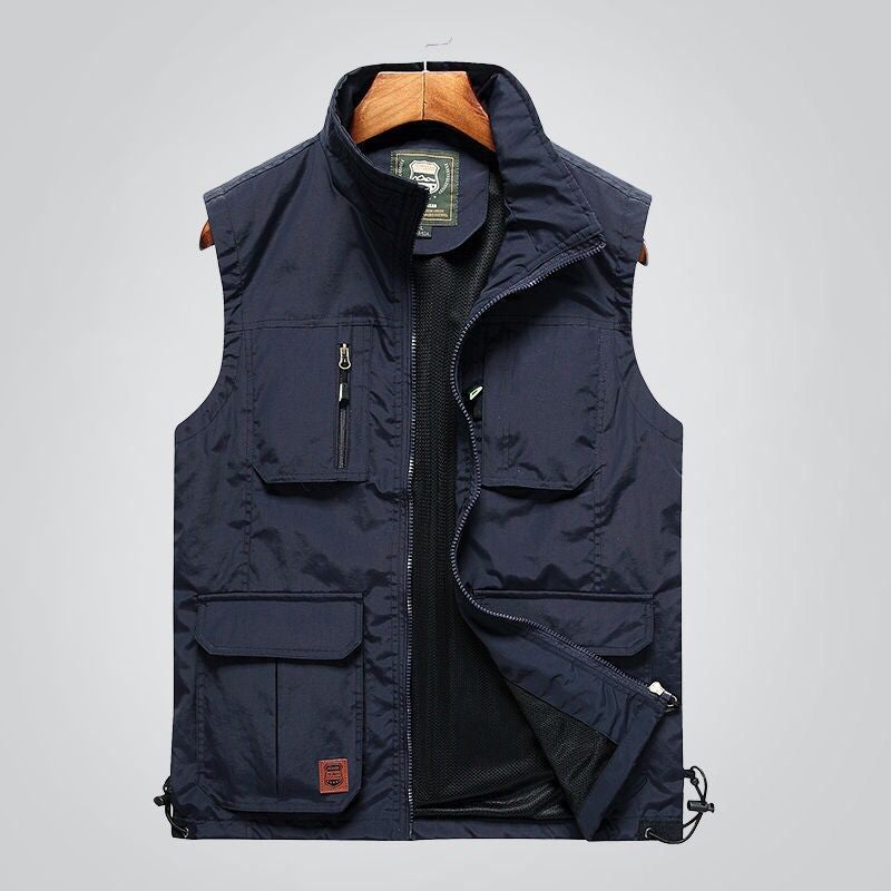 Outdoor Quick Drying Multi Pocket Casual Tank Top