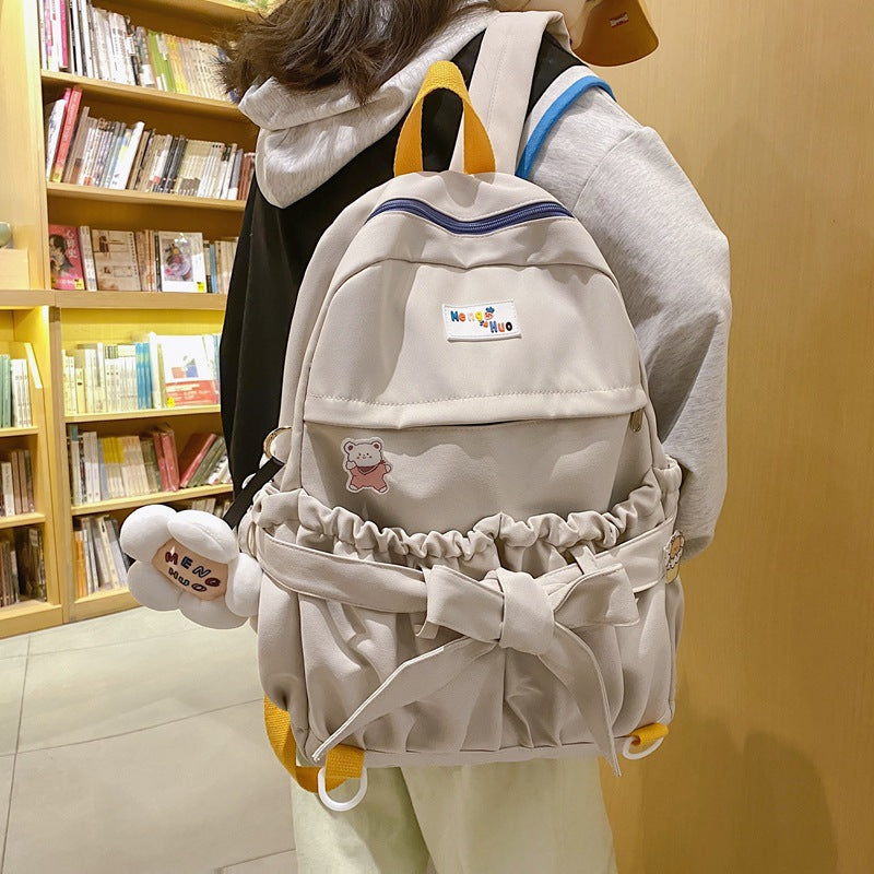 New Cute Bowknot Large Capacity Backpack