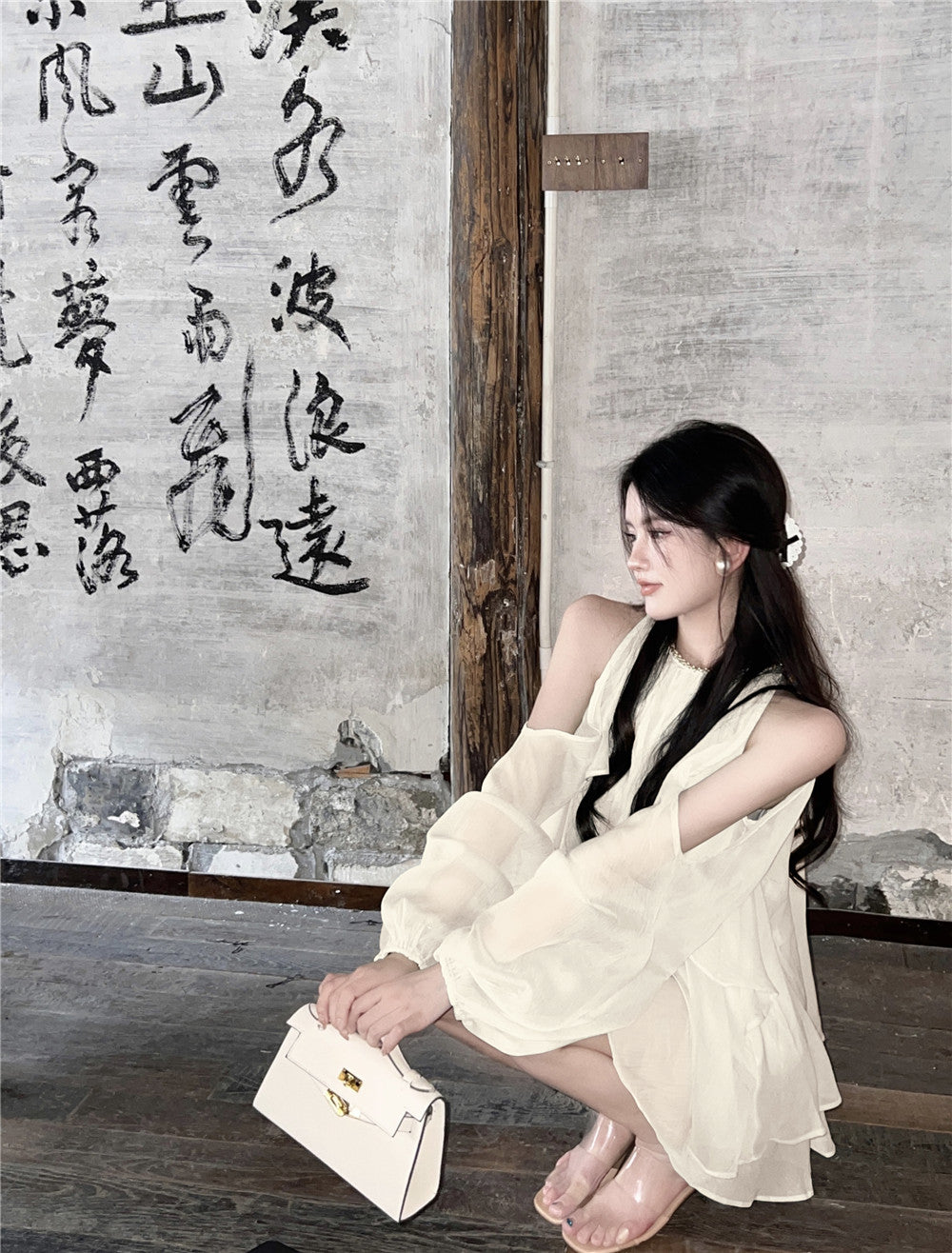 Pullover Chic Niche Pure Desire Chiffon Shirt