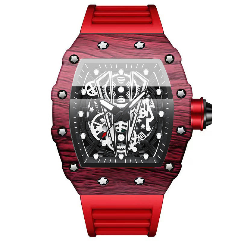Bucket Shaped Quick Waterproof Men's Quartz Watch