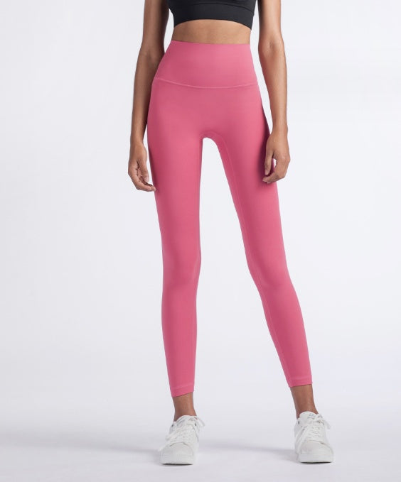 Yoga Pants Skin-friendly Nude High-waisted Peach Hip-lifting Tights Fitness Pants Women