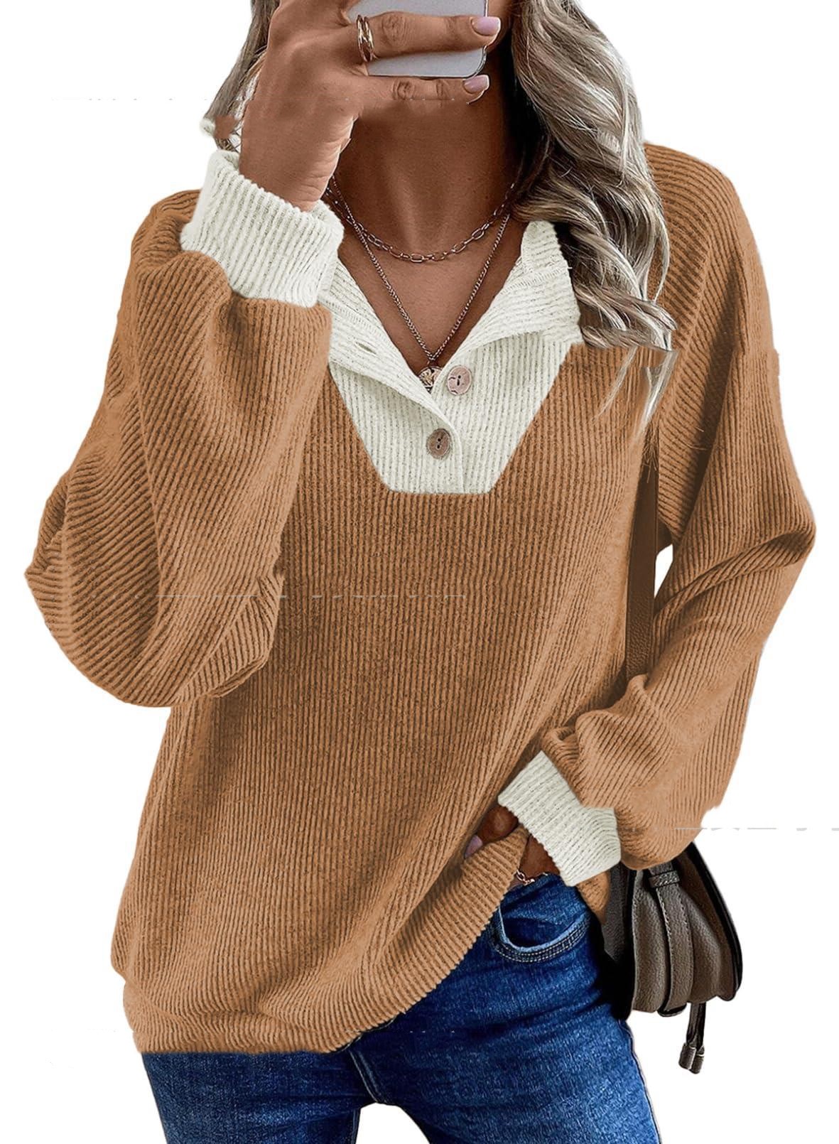 Women's Simple Pullover Knit Sweater