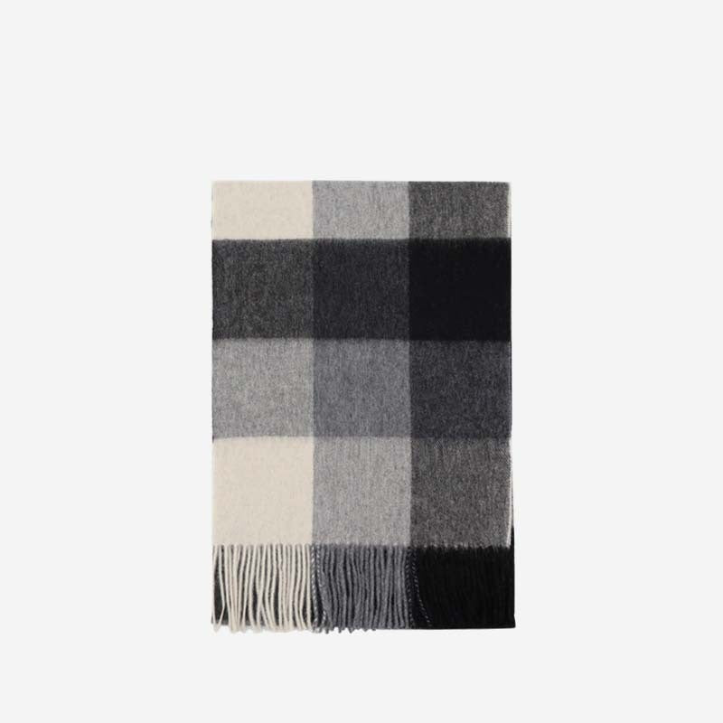 Uldtørklæde Vinter Populært Dame Herre Fortykket Minimalistisk Tern