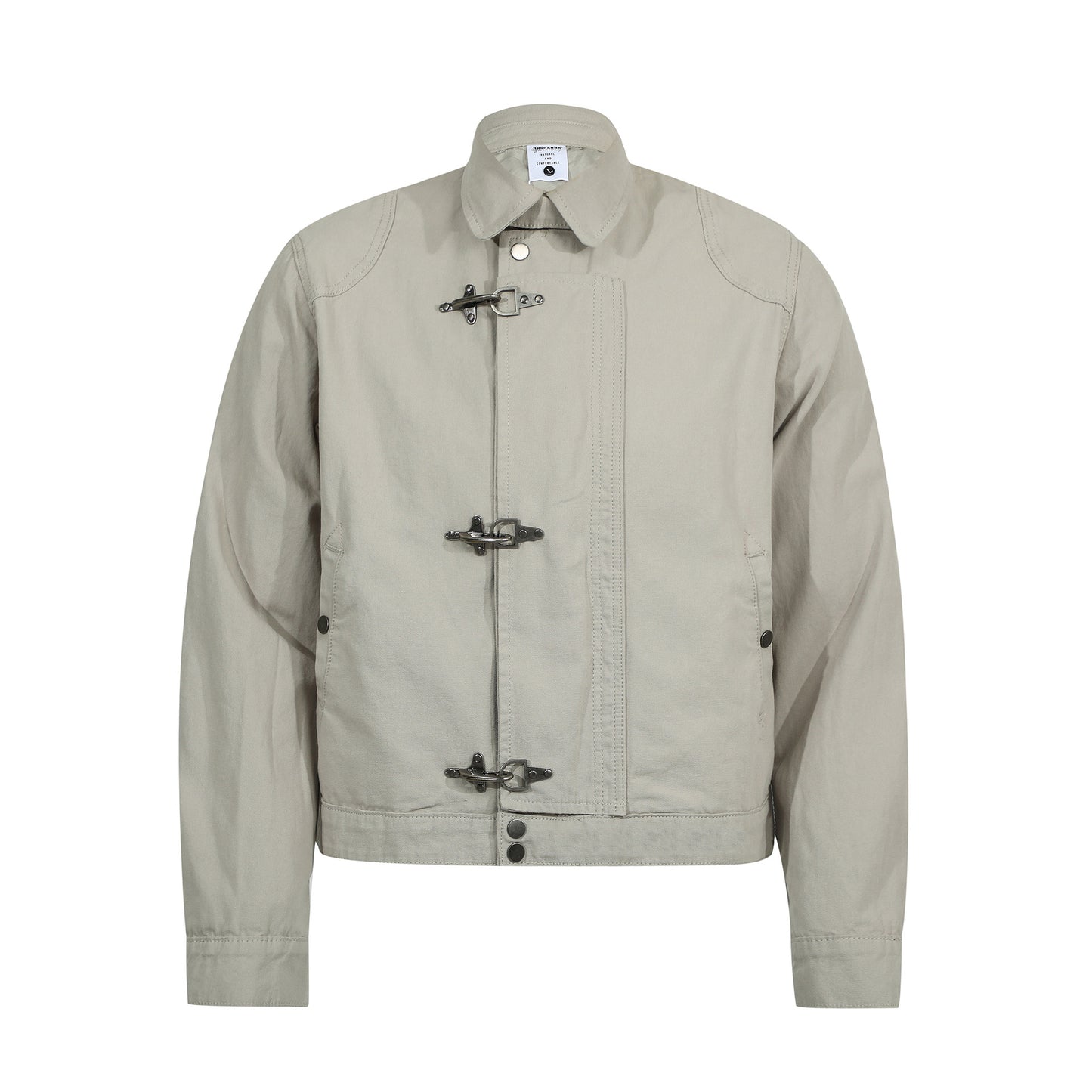 Retro FallWinter Solid Color Casual Jacket Coat