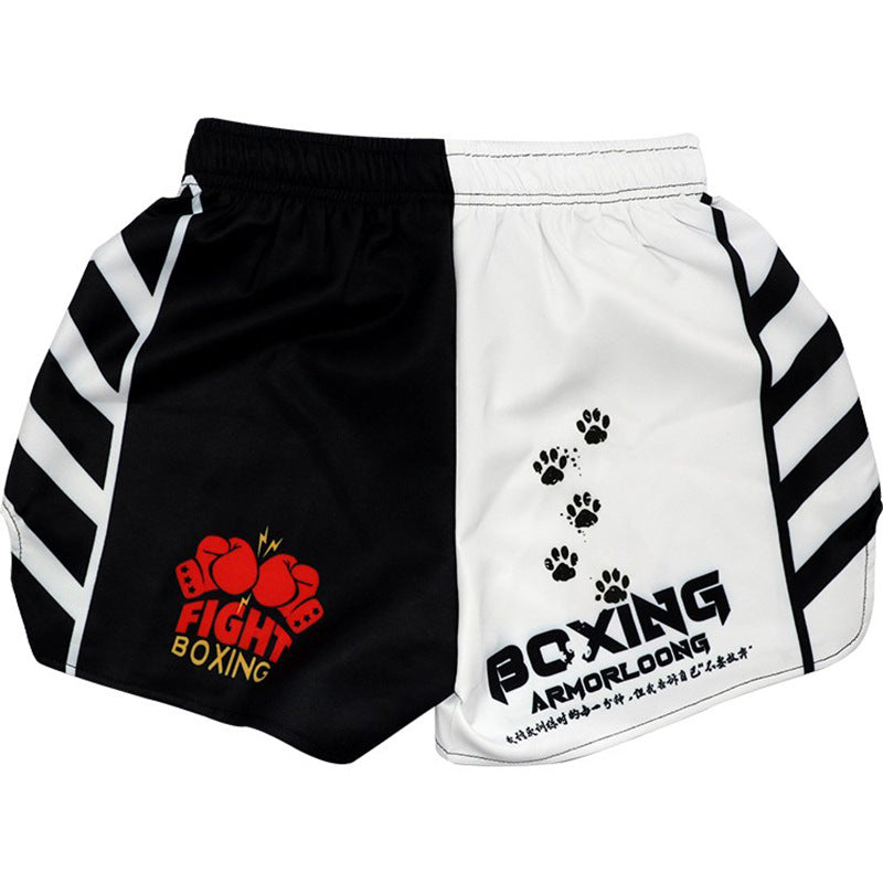 Boxing Cat Fighting Sports MMA Stretch Boxing Shorts Sanda Muay Thai Pants Training Children's Male And Female Martial Arts