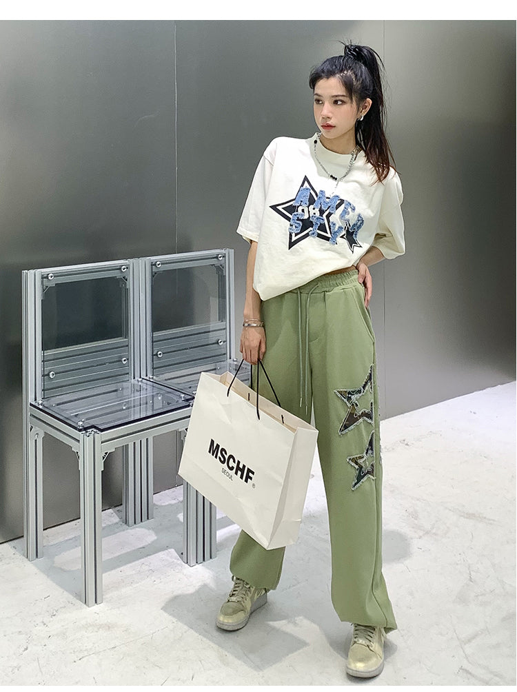 Pentagram Loose Straight Trousers Children