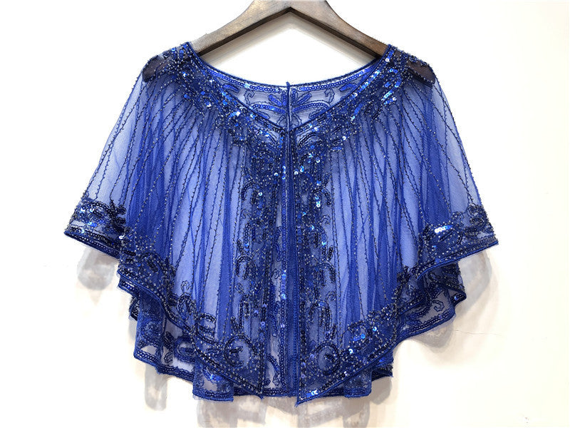 Shawl Outer Match Short And Thin Sequined Dress