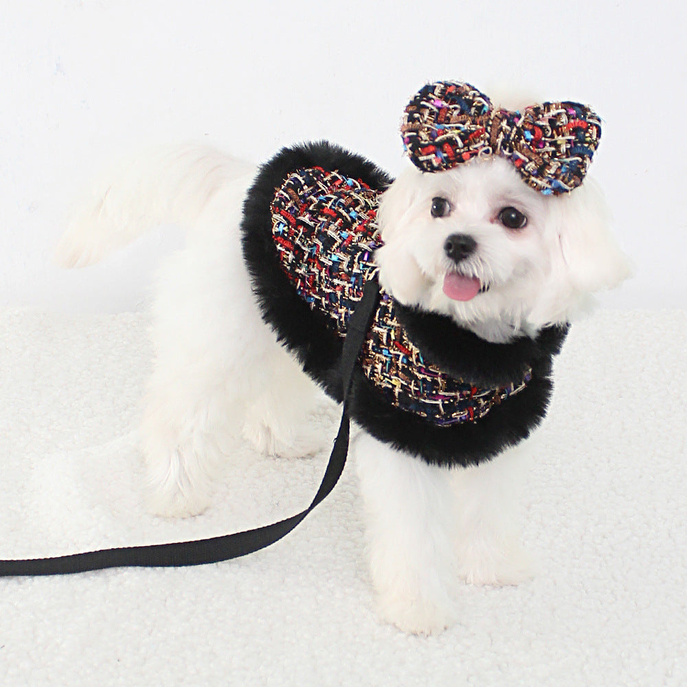 Dog Classic Style Cloak Pet Chest Strap Hand Holding Rope